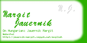 margit jauernik business card